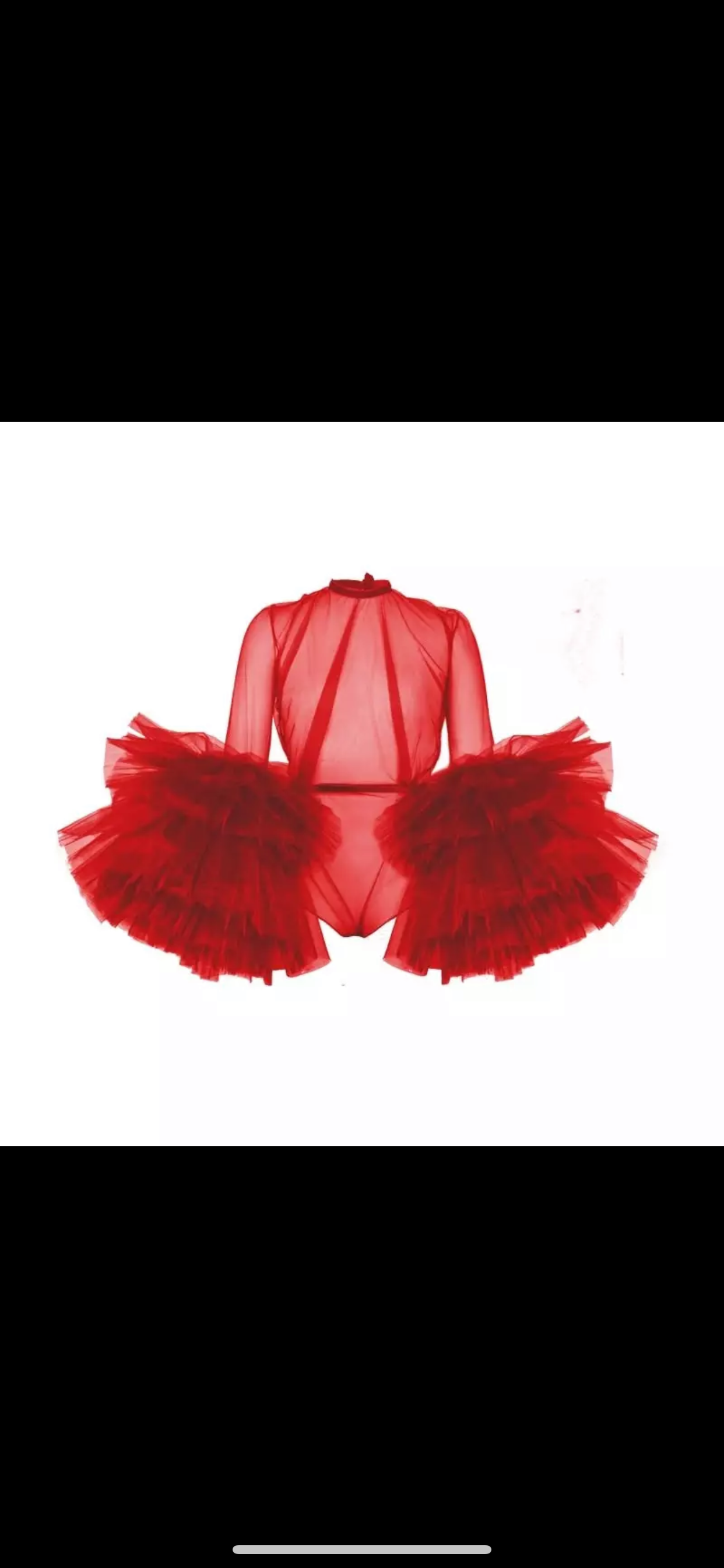 AVANT-GARDE Bodysuit / Top (Red)